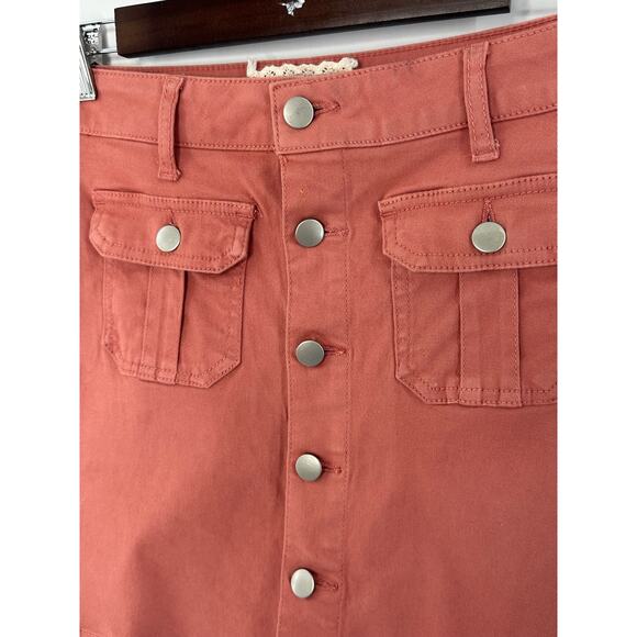 Altar'd State Cargo Skirt Small Mini Skirt Boho Chic Southwestern Bohowestern - Picture 2 of 4